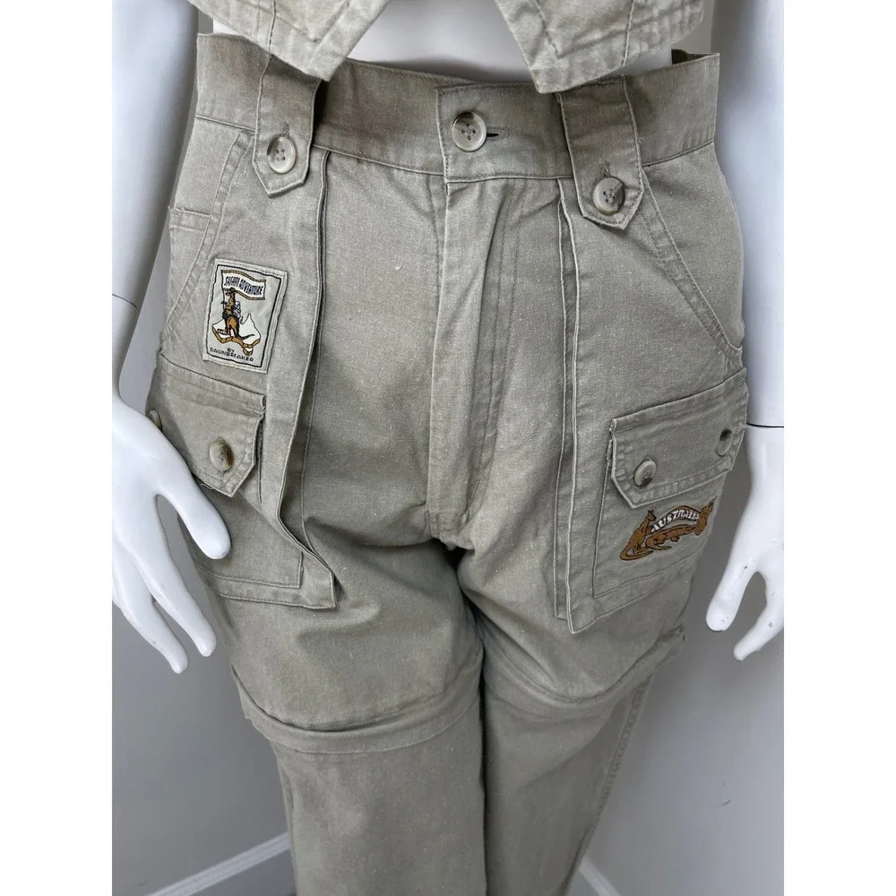 Safari Adventure Australia Vest and Zip Off Convertible Pants Set 8 - US S
